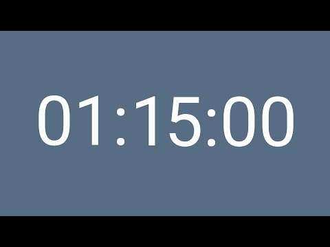 1 Hour 15 Minutes Timer - 75 Minutes Timer  |  for Focus and Productivity