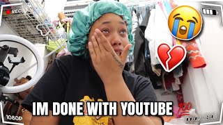 IM QUITTING YOUTUBE * DEPRESSED & STRESSED* #fyp #black