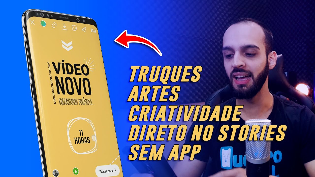 Crie Stories Criativos para atrair o seu público, truques (ARTE NOS STORIES SEM APP)