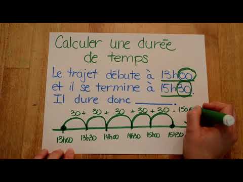 Mathématique - calculer une durée de temps