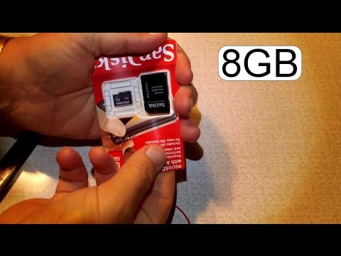 Sandisk 8gb  sdhc memory card class 4