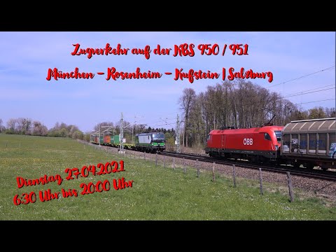 Zugverkehr auf der KBS 950 | 951 - München - Rosenheim - Kufstein | Salzburg - 27.04.2021