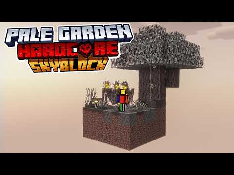 Sobreviví 100 Dias en Pale Garden SkyBlock en Minecraft Hardcore