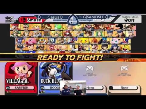 Sm4sh@Mines 38 - HLG|SAMFISH (Villager) Vs. CasualJ (Duck Hunt) - Winners Semifinals