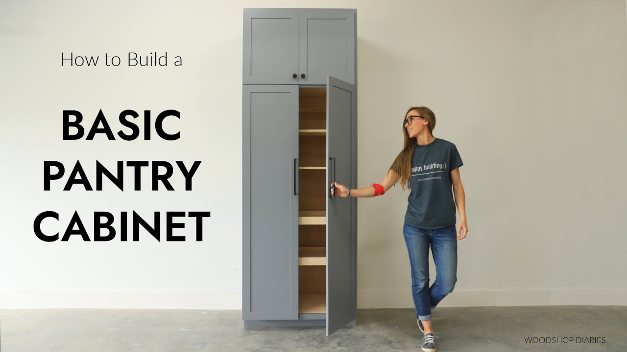 How to Build a Simple Pantry Cabinet with Pull Out Shelves