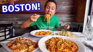 Boston Food Tour - HUGE ITALIAN FOOD + 16” Chicken Parmesan Sub!! | Boston, Massachusetts