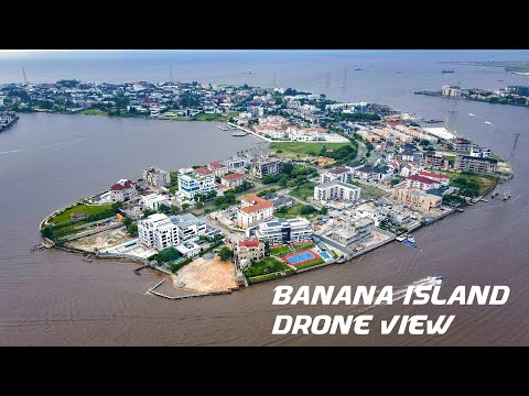 DRONE VIEW OF BANANA ISLAND LAGOS