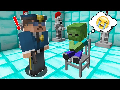 POLİS KÜÇÜK ZOMBİYİ KAÇIRDI - Minecraft