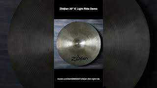 Video thumbnail for Zildjian 20" K Light Ride Demo by James Ferrell