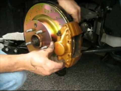 Rear rotor and caliper install