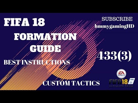 (AFTER PATCH) FIFA 18 ULTIMATE TEAM BEST FORMATION WITH INSTRUCTIONS AND CUSTOM TACTICS 433(3)
