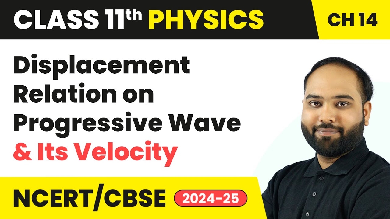 Displacement Relation on Progressive Wave & Its Velocity | Class 11 Physics Ch 14 | CBSE 2024-25