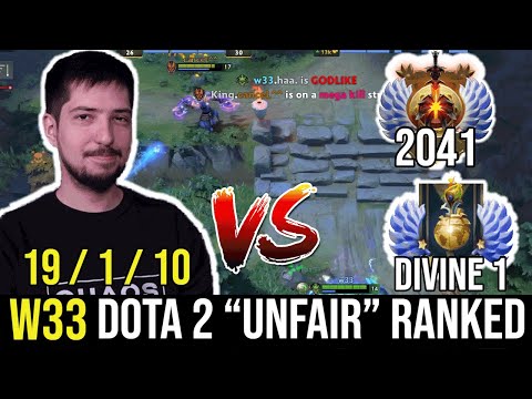 w33 Viper Give No Mercy. Unfair Ranked Match Divine VS Immortal.