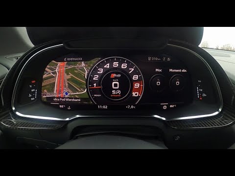 Audi R8 Performance (2019) (620HP) - Acceleration