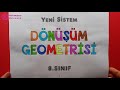 8. Sınıf  Matematik Dersi  Dönüşüm Geometrisi Çok pratik yöntemlerle Dönüşüm Geometrisi konusundan SİMETRİ YANSIMA ÖTELEME KONULARINI anlattım. Bu videodan ... konu anlatım videosunu izle