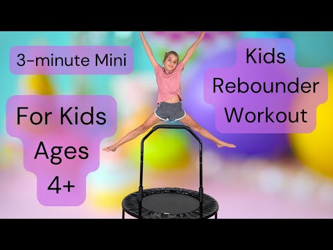 Mckenna Kids Mini Trampoline Rebounder Workout Ages 4 and up