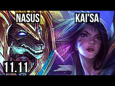 NASUS & Senna vs KAI'SA & Lulu (ADC) | 3/1/6, 700+ games, 1.1M mastery | BR Diamond | v11.11