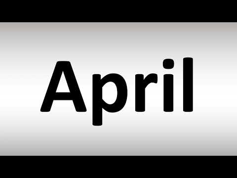 How to Pronounce April