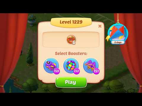 Homescapes Level 1229 With No Boosters