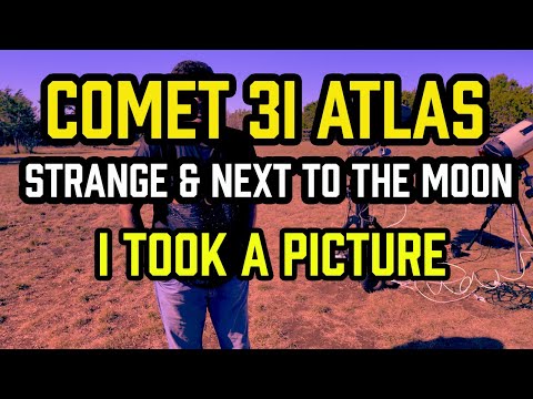 Comet 3i Atlas is STRANGE and it is NEXT to the MOON - I took a picture
