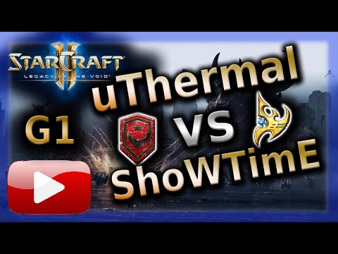 SC2 LotV Tournament - uThermal (T) vs ShoWTimE (P) - Game 1 on Prion Terraces