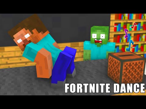 Monster School : Fortnite Battle Royale Dance Challenge - Minecraft Animation