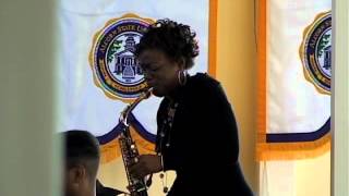 Gospel's premiere saxophonist Angella Christie performing at Alcorn's Founders Day Convocation 2012