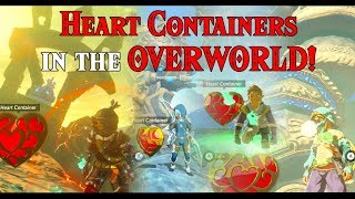 Heart Containers in the OVERWORLD! She Link &amp; 4 and a half Links in Zelda Breath of the Wild