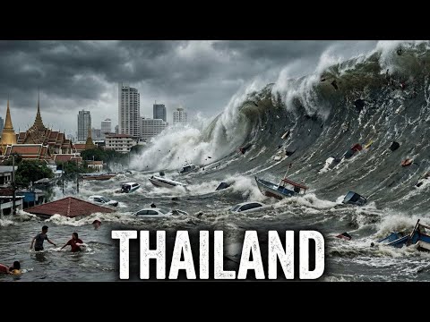 Mega Tsunami Hits Thailand (AI FICTIONAL) | Patong Beach Evacuation & City Destroyed