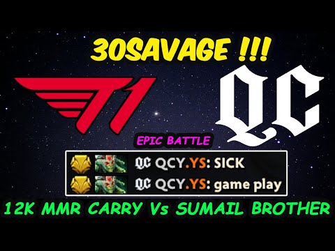 30savage !!! 23savage vs SumaiL's Brother - T1 Quincy Crew Carry Battle TI10 Ranked Dota 2 Gameplay