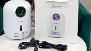 ALLIWAVA PORTABLE MINI PROJECTOR! Amazing Quality! REVIEW