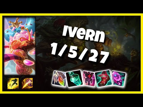 Ivern vs Hecarim EU Challenger JUNGLE (1/5/27) Gameplay Replay - Patch 10.23