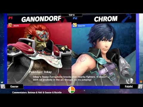 Falafel (Ganondorf) vs Gaurav (Chrom) - SSB India July 4