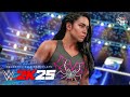 WWE 2K25 AJ Lee 2025 Return W Let S Light It Up Theme GFX New WWE 2K25 Updates