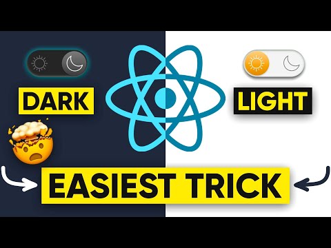 Light Dark Mode Toggle In React Tutorial