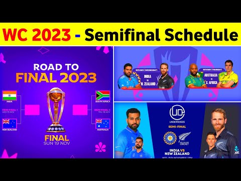 ICC World Cup 2023 Semifinal Schedule - World Cup Semifinal Schedule 2023 Announce