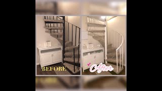 DIY: HOW TO PAINT A WROUGHT IRON SPIRAL STAIRCASE | AMAZING TRANSFORMATION!