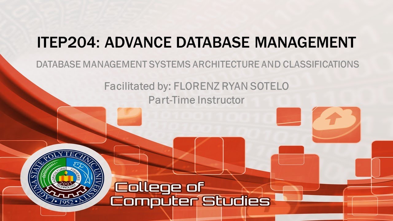 ITEP204: Database Management Systems Architecture