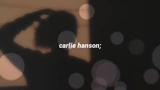 Carlie Hanson - Side Effects (sub español)