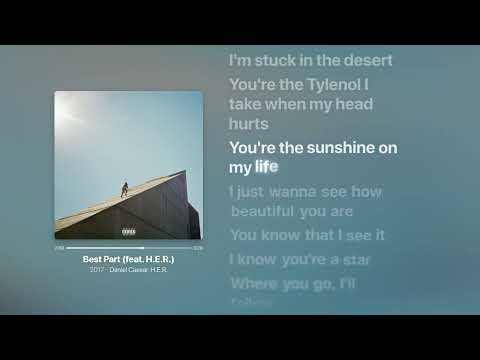 Daniel Caesar, H.E.R - Best Part | Letra da Música
