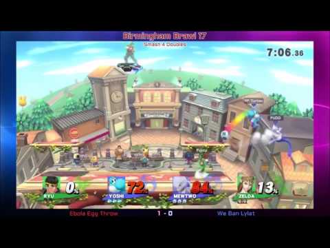 Bham Brawl 17 - Smash 4 Doubles - Pudd & Turtles vs Hallenium & Fuzzy