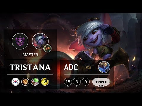 Tristana ADC vs Ezreal - KR Master Patch 9.15