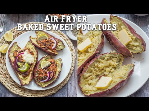 Air Fryer Baked Sweet Potatoes | (Caribbean Style) | Cook With Charla