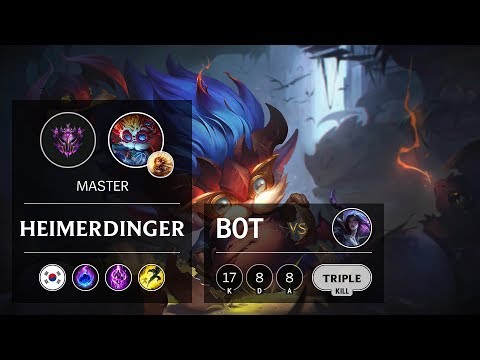 Heimerdinger Bot vs Kai'Sa - KR Master Patch 9.17