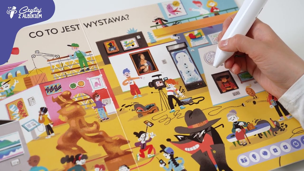 Interaktywna książka „Sztuka” z serii Czytaj z Albikiem