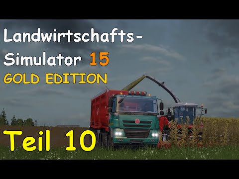 Let's Play LS15 GOLD EDITION Teil 10 - MAIS HÄCKSELN bis in die Nacht | Liongamer1
