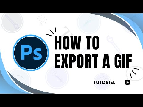 How to export a gif in Photoshop