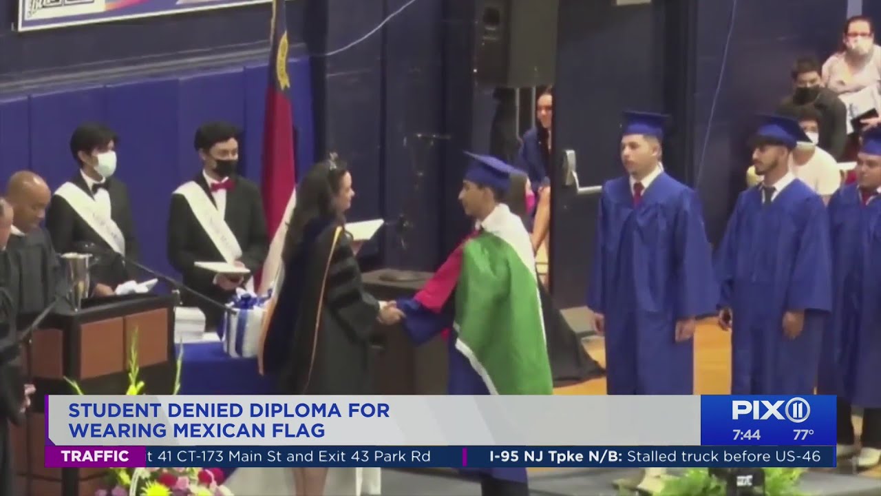 High school denies diploma to student who wore Mexican flag over gown