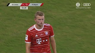 Matthijs de Ligt Bayern DEBUT vs DC United 2022/23