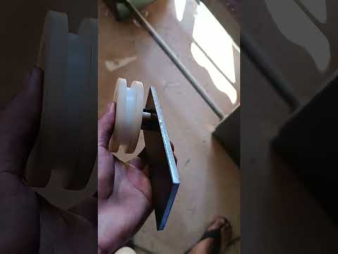 Roldanas de nylon, para portão aéreo finalizadas. Torno Joinville j30